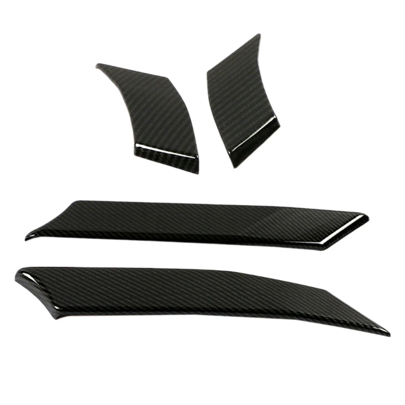 For Toyota RAV4 2019- Carbon Fiber Color Car Door Window Bracket A Pillar Protection Cover C Trim ABS Sticker | Автомобили и