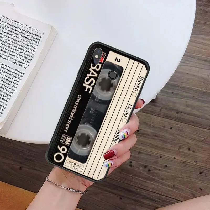 Vintage Cassette tape art retro music Nostalgia funda hull coque cover Phone Case For Xiaomi Redmi note 7 8 10 9 s 9t lite pro xiaomi leather case cosmos blue
