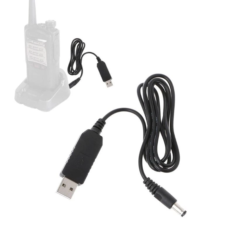 Зарядное устройство зарядный кабель для передачи данных для BaoFeng база прямые Выход DC 10V Вход USB 5 V UV-82HP UV-5X3