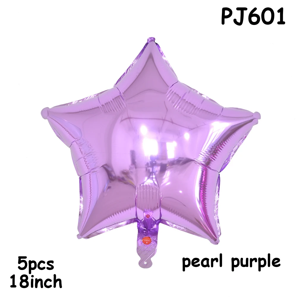 Воздушные шары из фольги, воздушные гелиевые шары с изображением звезд, новогодние вечерние шары, домашний подарок на Рождество, день рождения, 5 шт - Цвет: PJ601