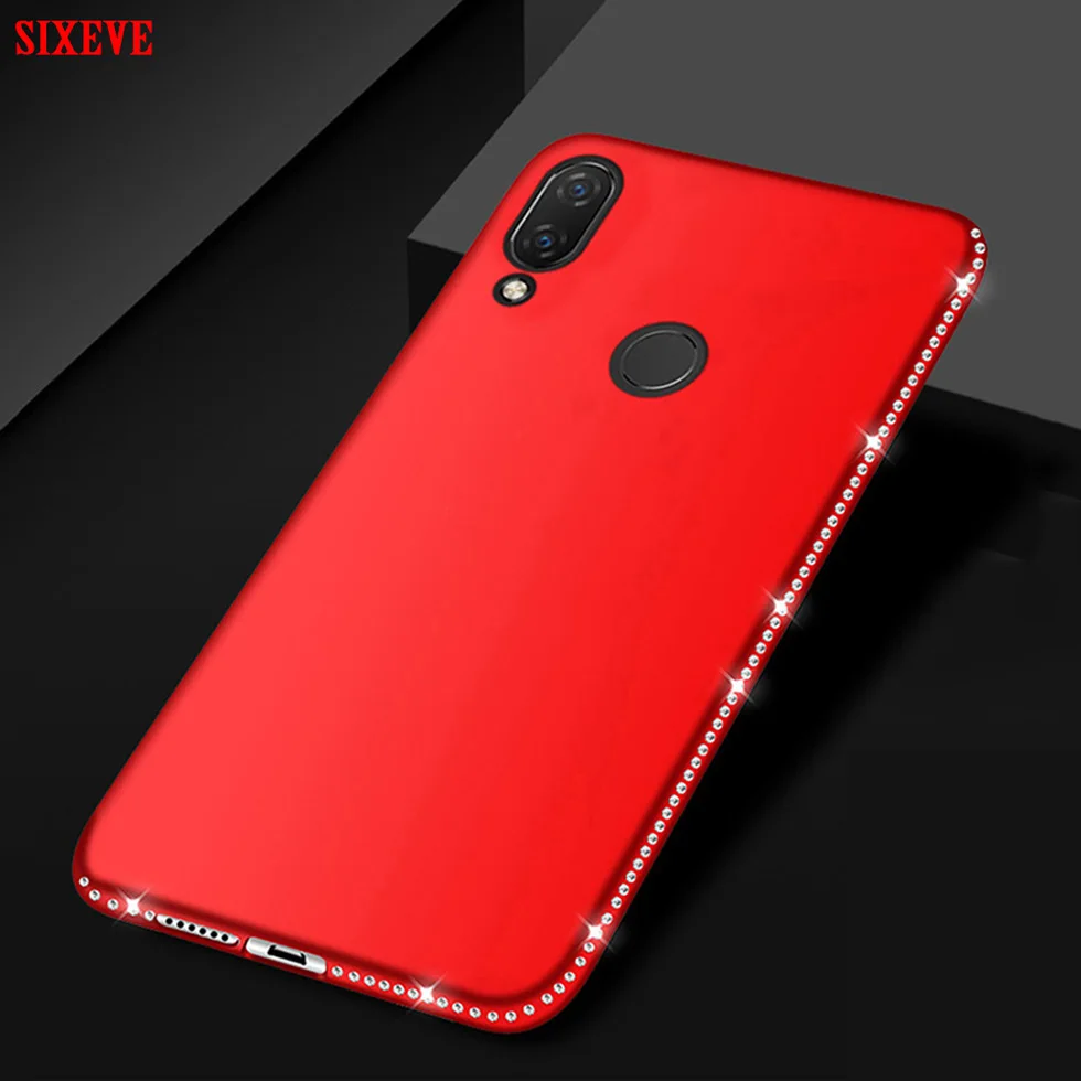 

Luxury Case For Samsung Galaxy S7 Edge S8 S9 S10 Plus E Note 8 9 Soft Silicone Diamond Crystal Back Cover Casing Housing Bumper