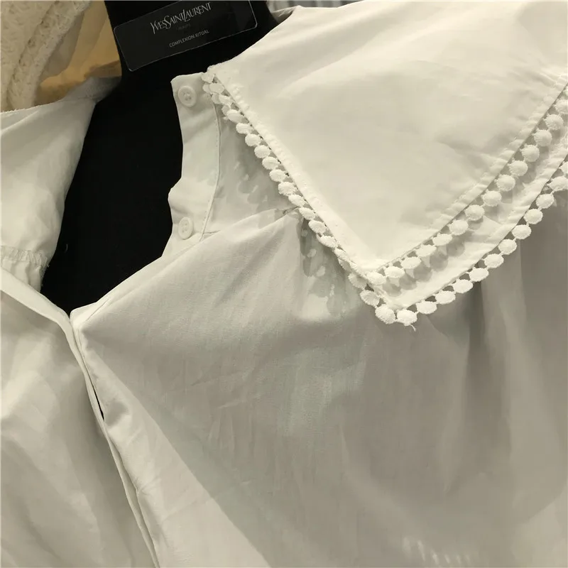 Французский стиль, винтажные Женские топы и блузки, корейская мода, одежда с пышными рукавами, двухслойные рубашки для женщин,, желтый, белый