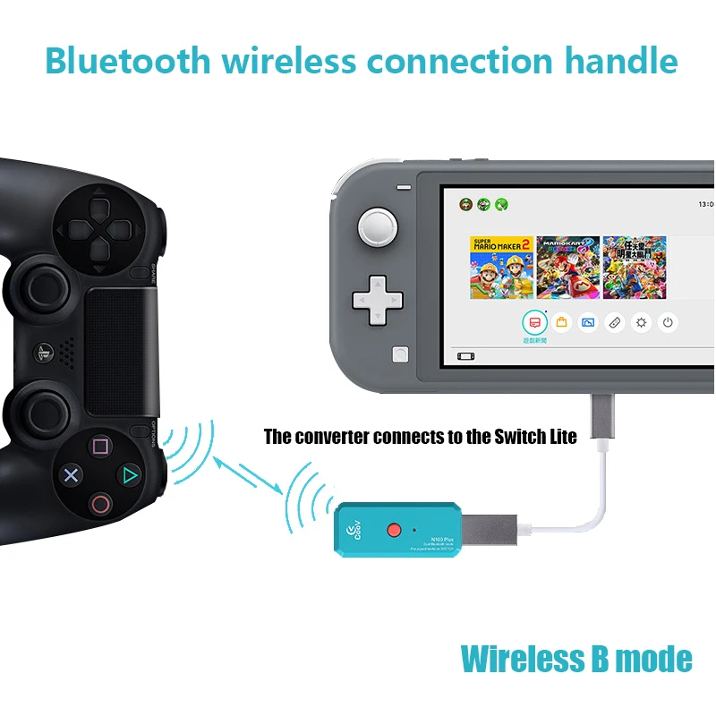 

Portable USB wireless adapter handle converter for PS4/PS3/NS Pro/Xbox One/Slim controller