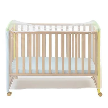 

Crib Cover Accessories Portable Insect Home Mosquito Net White Summer Cot Polyester Foldable Netting Mesh Baby Bedding