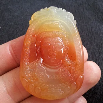 

Natural Huanglong Jade Pendant, Buddha Pendant, Buddhist Guanyin, Pendant, Pendant 50 * 33mm