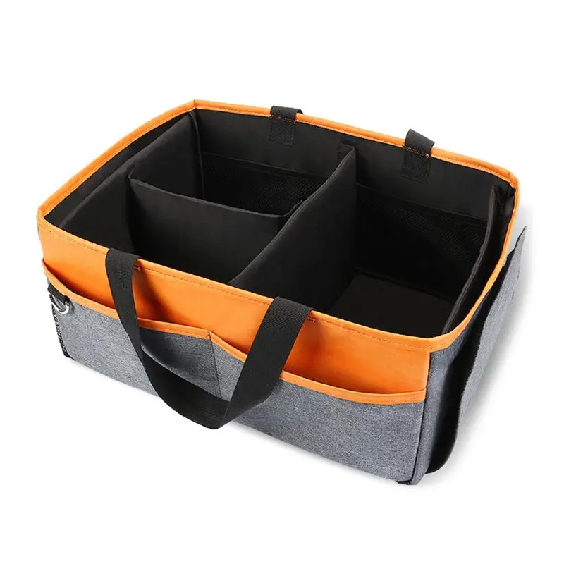 

Portable Baby Diaper Caddy Organizer Tote 3 Compartment Detachable Nappy Storage A2UB