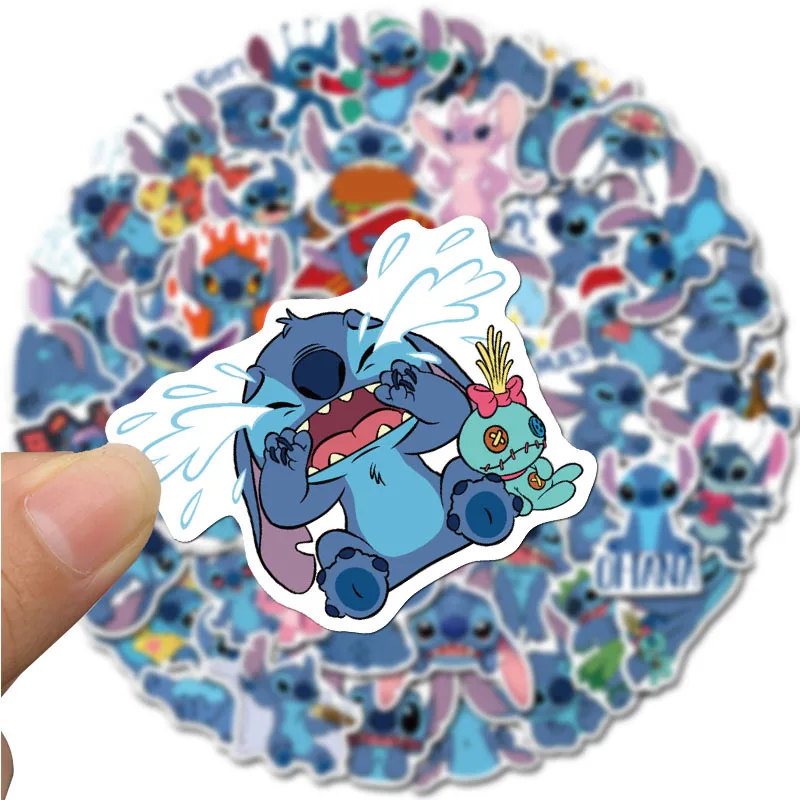 50Pcs Lilo & Stitch Stickers Waterproof Vinyl Stickers for Water