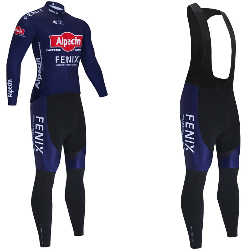 2021 Alpecin Велоспорт Джерси Зимняя спортивная одежда велосипедные брюки костюм Ropa