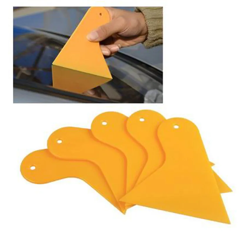 5pcs Plastic Scraper Car Auto Cleaning Tool Window Cleaner Windshield Snow Shovel Glass Water Glue Remove Wiper Squeegee