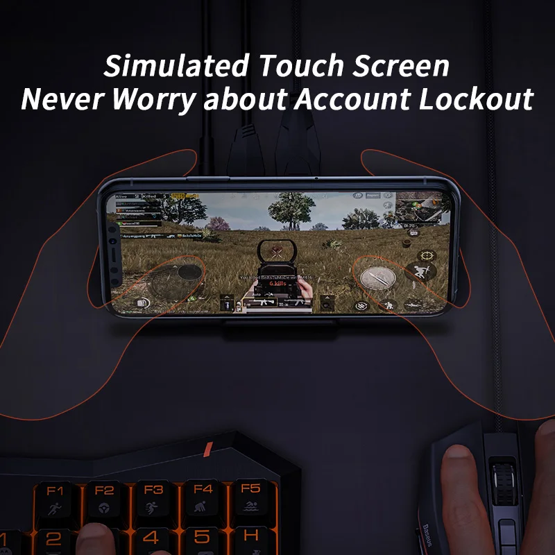 Baseus игровой USB Bluetooth адаптер для PUBG Беспроводные игровые мыши мышь клавиатура iPhone