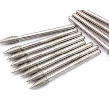 

5PCS Diamond Needle Boron Nitride Grinding Rod Bullet Type Grinder Head 3*4mm 3*5mm 3*8mm