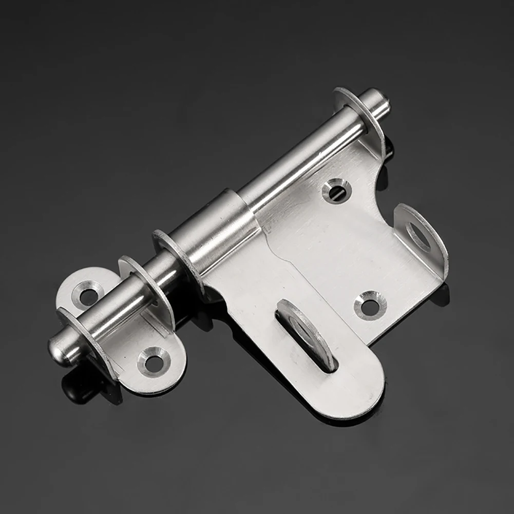 

Durable Lock Door Latch Stainless Steel Anti-theft Trumpet Safety Hardware Hasp Home Staple Practical Gate Slide Bolt