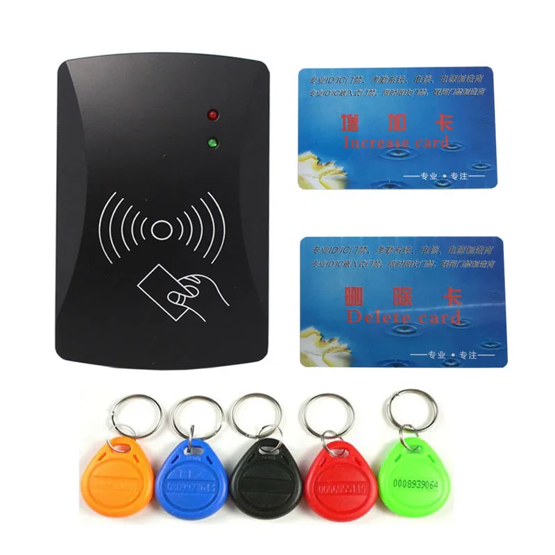 

RFID ID standalone Door Access Control 9-12V power can control lift control system two mother card with 10 em key fob