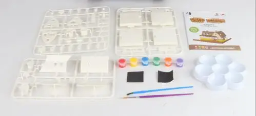 no package DIY миниатюрная пейзаж строительные кубики, детские игрушки сенсорные материалы montessori Рисунок Игрушки для маленьких детей с изображением ремесло искусство игрушка - Цвет: no package