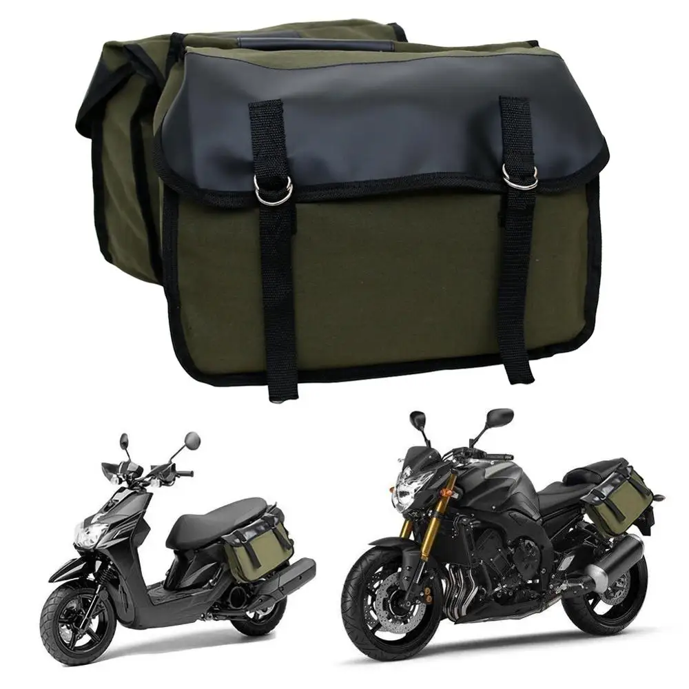 leather motorcycle luggage rack bag