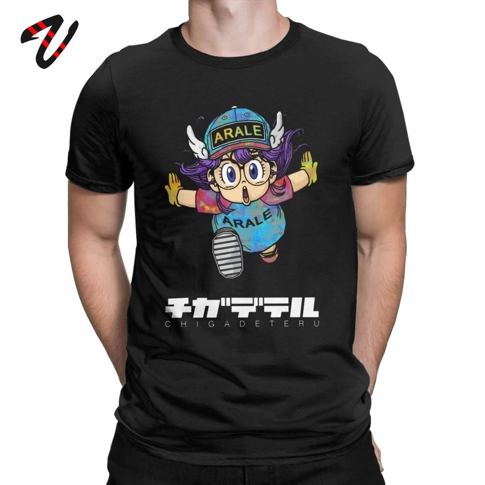 Винтажные футболки для мужчин Dr. Slump Arale Новое поступление из фольги хлопковая
