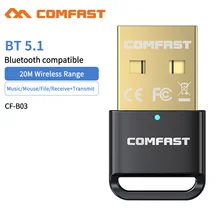

Bluetooth 5.1 Mini Wireless USB Bluetooth 5.0 Dongle Adapter 4.0 Music Audio Receiver Transmitter for PC Speaker Mouse Laptop