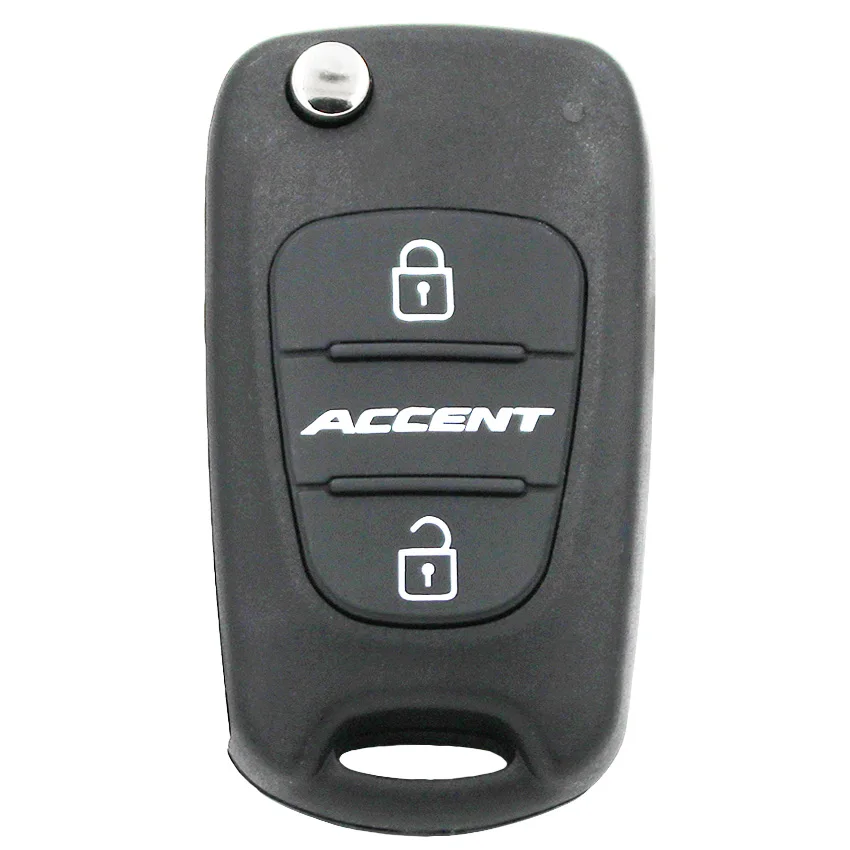 Откидной складной чехол для ключей для hyundai Accent 2011-2013 чехол для дистанционного ключа Fob 3 кнопки