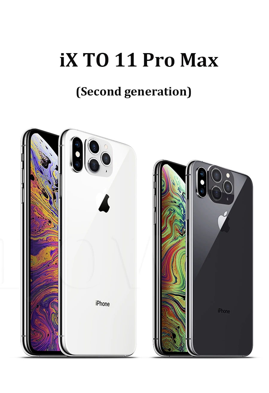 3D камера для iPhone XS Max X Закаленное Стекло X Второе изменение до 11 Pro Max поддельная Камера Протектор металлическое стекло XS пленка Len x 11