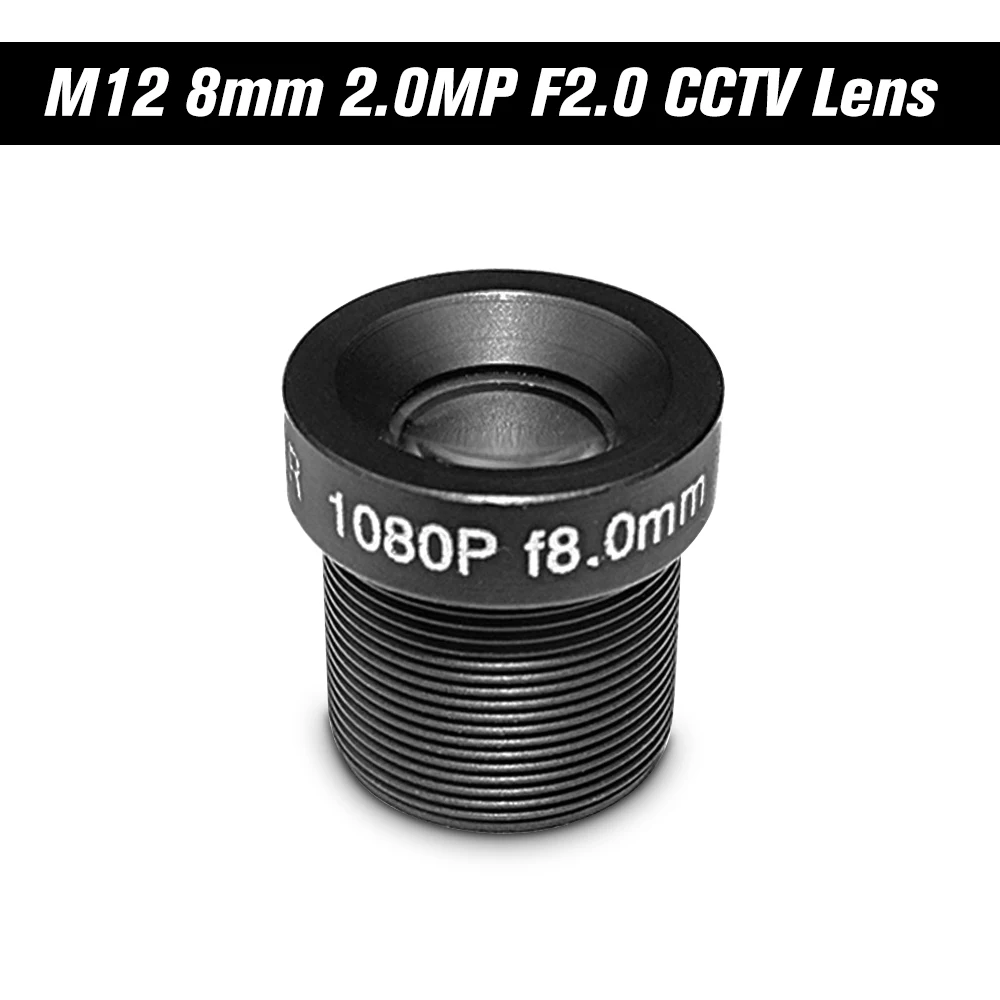

2.0Megapixel 2MP 8mm M12 CCTV Board Lens IP Camera Lens F2.0 Fixed Iris Image Format 25 Viewing Angle
