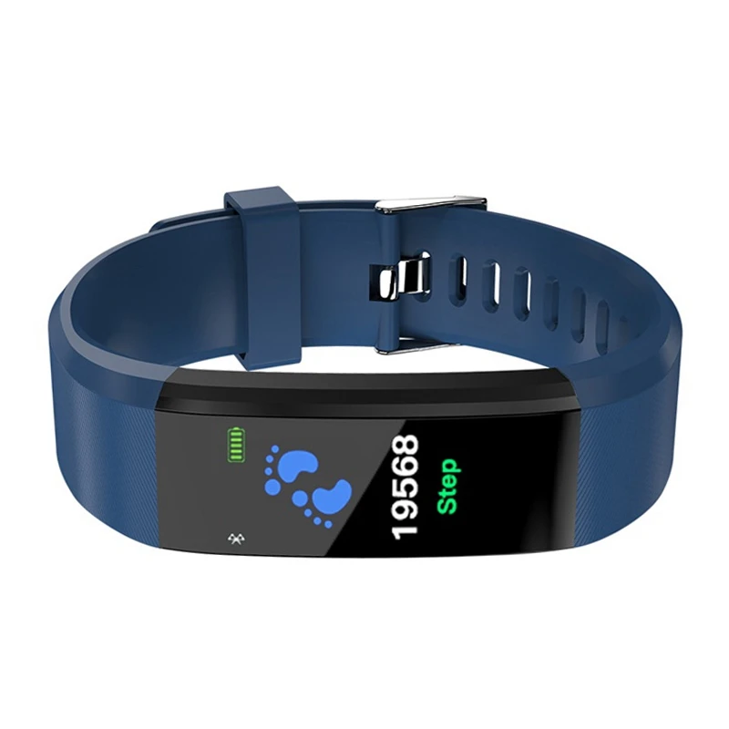2 шт 115 плюс умный Браслет фитнес-трекер счетчик шагов Smartband анти-потеря напоминание о звонках для Android IOS(красный) и(синий