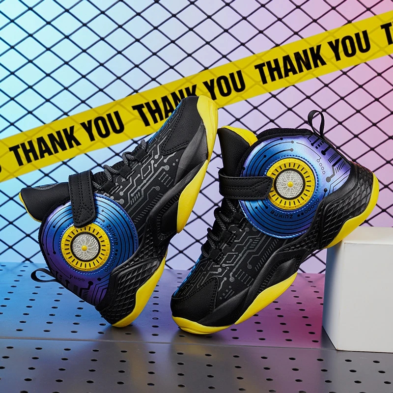 Kids Shoes Trend Cool Boy Outdoor Sneakers Lightweight Activity Supplies Leather Durable Children Casual Running Sport Booties