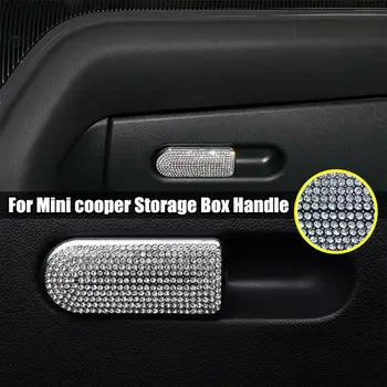 

New Silver Diamond Trim Decal Stickers For MINI Countryman F60 Storage Box Handle