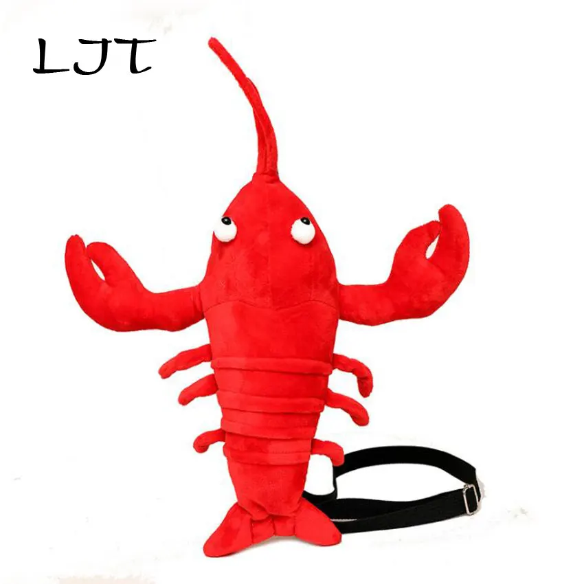 

LJT Crayfish Small Bag Korean Women Personality Funny plush Chest Bag Girls Cute Travel Crossbody Messenger Bag bolso mujer