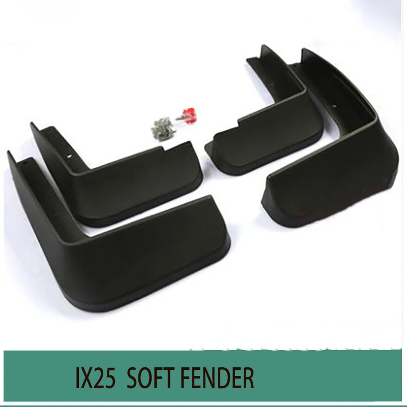 

Car Mud Flaps Splash Guards Mudguards Fender Mudflaps Accessories For Hyundai Creta ix25 2015 to 2017 Mudflaps