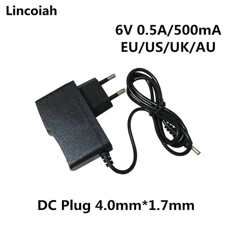 1 Uds 6V 0.5A 500MA 4W AC DC cargador adaptador de fuente de alimentación para OMRON I-C10 M4-I M2 M3 M5-I M7 M10 M6 M6 W Monitor de presión arterial