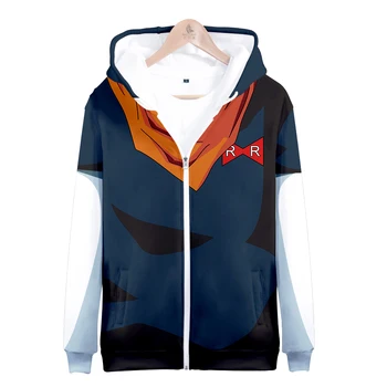 

Dragon ball costume hoodies sweatshirt autumn and winter Zipper hooded sweatshirt Leisure Print Novelty Top Luxury Harajuku