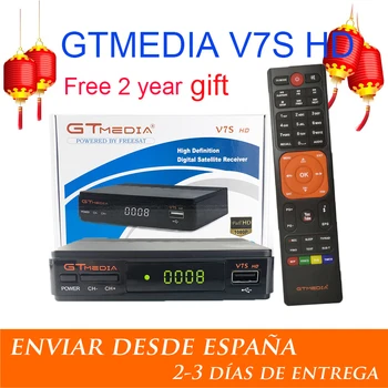 

DVB-S2 Gtmedia V7S HD 1080P Digital Receptor DVB-S2 Satellite Receiver receptor HD Box Cline Decoder Spain WiFi Freesat v7 HD