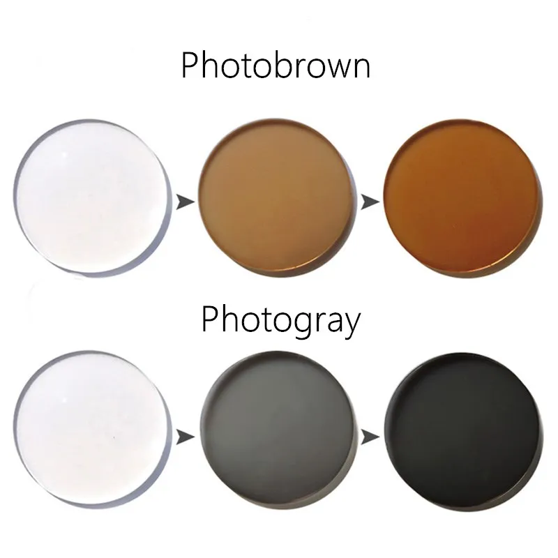 1.56 1.61 1.67 1.74 CR-39 Resin Aspheric Myopia Hyperopia Optical Prescription Lens HMC Anti-scratch Photochromic Lens optical lenses