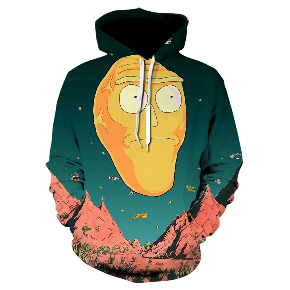 Cena Rick i morty 3D Print męskie bluzy z kapturem i dresowe śmieszne ricky y morty Hip Hop bluza z kapturem dres męski odzież anime