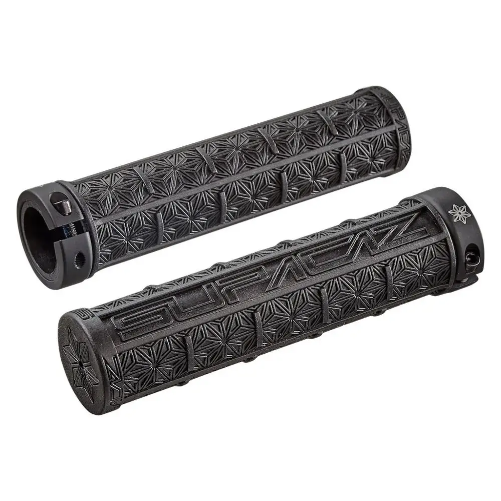 Black Supacaz силиконовый гелевый MTB Grip прочный ударопрочный велосипедный руль для горного BMX Складная ручка для велосипеда - Цвет: Black