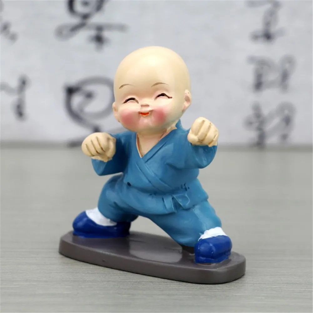 4pcs Cute Kongfu Monk Car Interior Display Ornament Home Closet Decor 2019ing