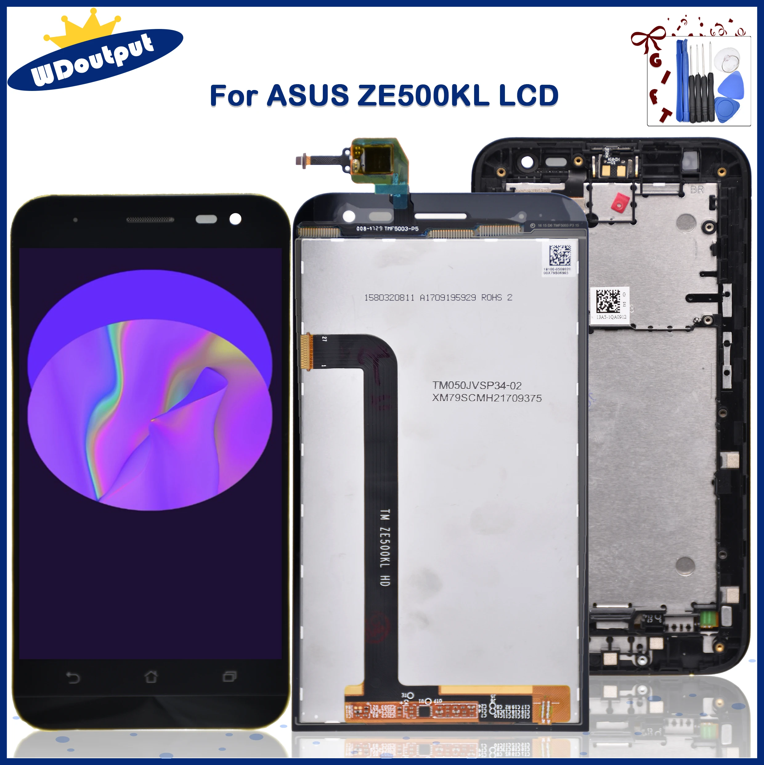 5.0 ''Originale Per Asus Zenfone 2 Laser Ze500Kl Z00Ed Display Lcd Touch Screen Digitizer Sostituzione Gruppo Per Asus Ze500Kl