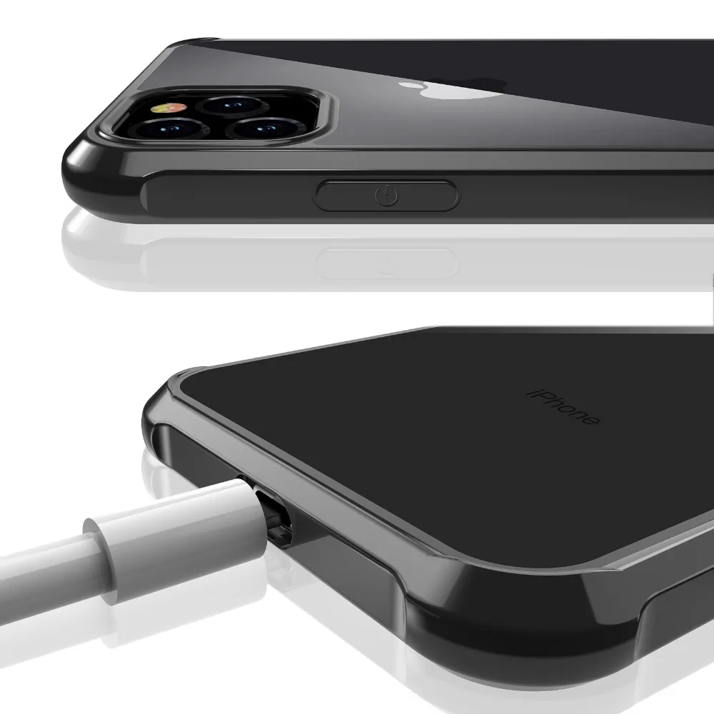 Чехол для Apple iPhone 11 Max Pro 6,5 XI Coque для Max XR Xs противоударный прозрачный защитный мягкий термополиуретан+ Жесткий Поликарбонат Роскошный чехол