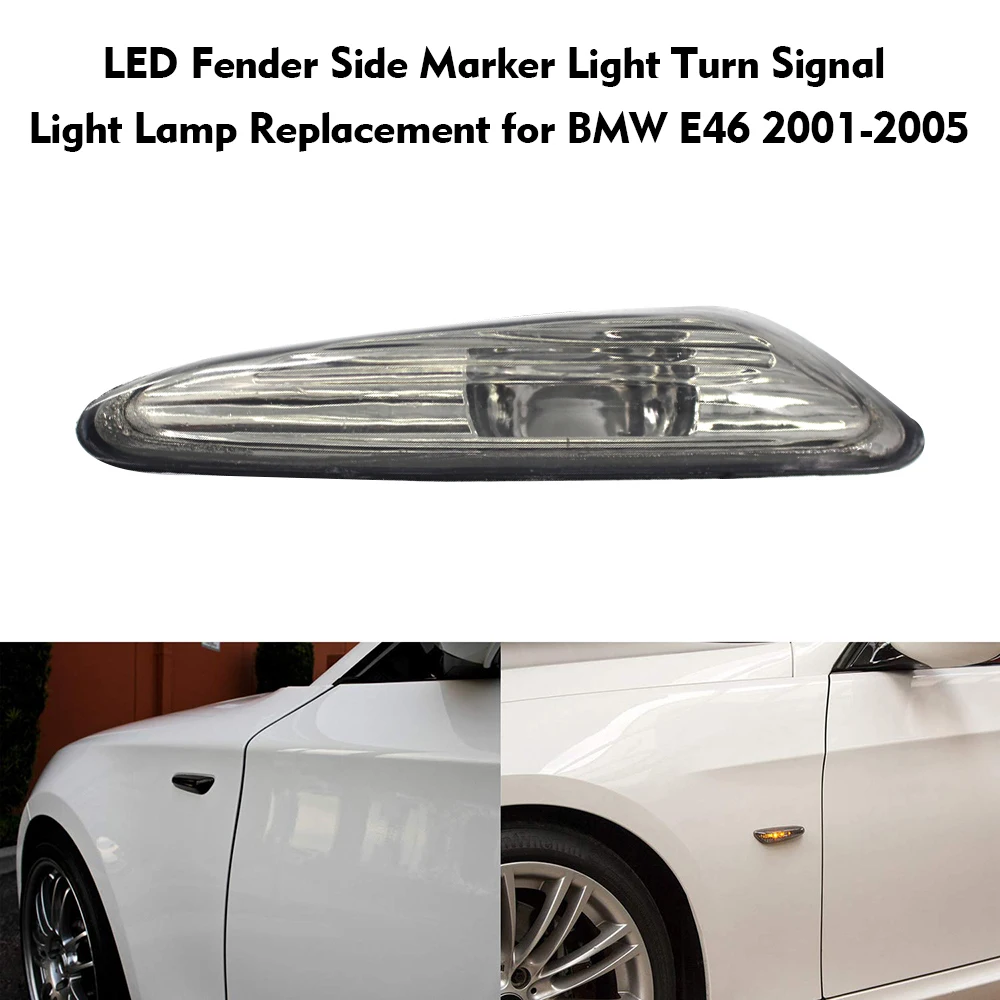 KKmoon Car Indicator Turn Signal Lens with LED Bulbs Left Side