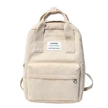 

ZZSLHL 2020 New Women Canvas Backpacks Waterproof School Travel Bags for Teenagers Girls Laptop Backpacks Patchwork Backpack