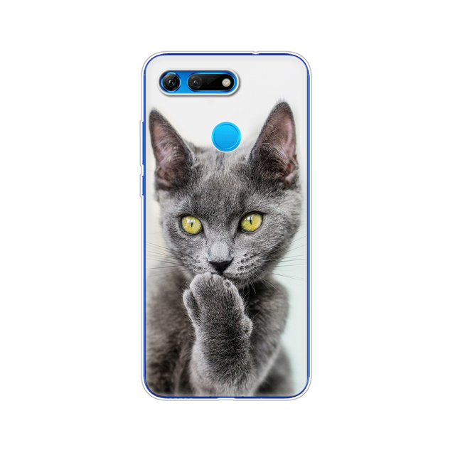 for Honor View 20 V20 Case TPU Funda Soft Silicone Cover For Honor V20 Capa Cute Animal pattern Silicone Phone