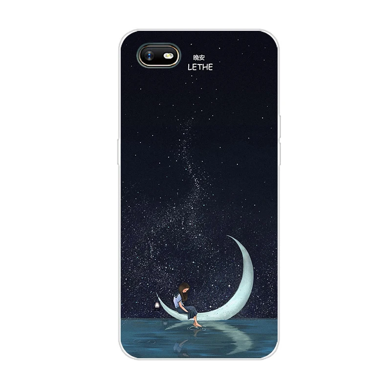 OPPO A1K силиконовый чехол ТПУ защитный чехол мультфильм телефон чехол для OPPO A1K CPH1923 CPH 1923 A 1K OPPOA1K мягкий 6,1 дюйма - Цвет: Флуоресцентный зеленый