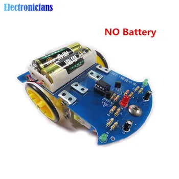 

D2-1 Smart Robot Car Kits Intelligent Tracking Line Car Photosensitive Robot Kits Parts for DIY Electronic Toy Without Battery