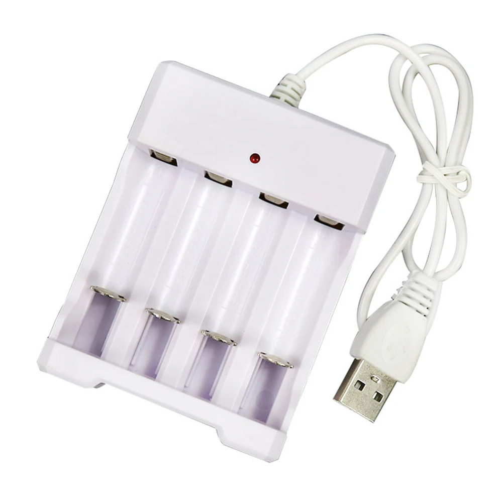 Зарядное устройство для батарей AA/AAA адаптер быстрой зарядки выход USB 3/4 зарядное