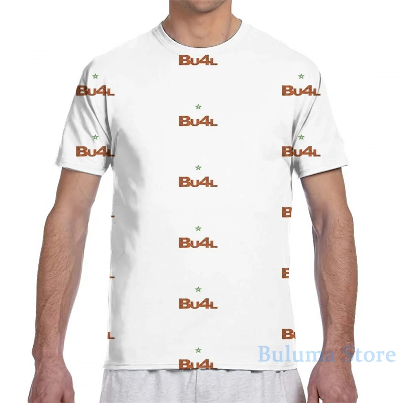 BU4L (белый и красный) (MERCHS) Мужская футболка женская с принтом модная для девочек