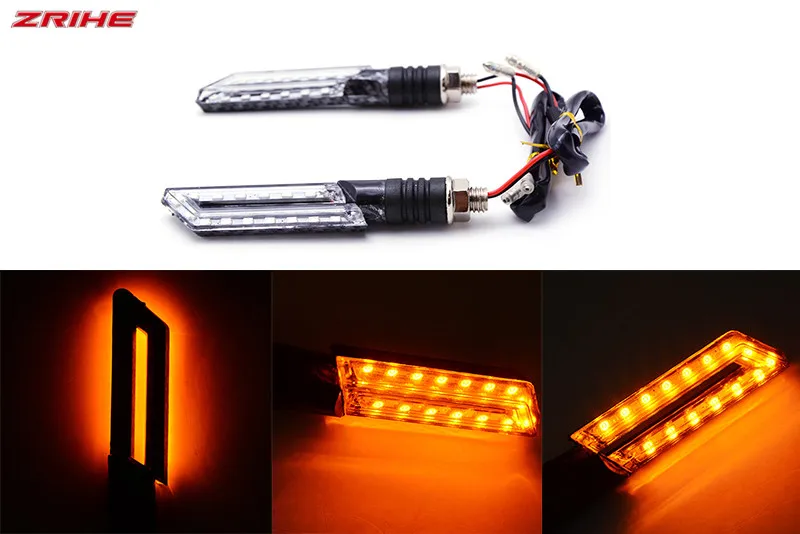 

Universal Motorcycle LED Turn Signal Lights Blinker Front Rear Lights TurnSignal FOR Suzuki Katana 600 650 750 RGV250 B-King