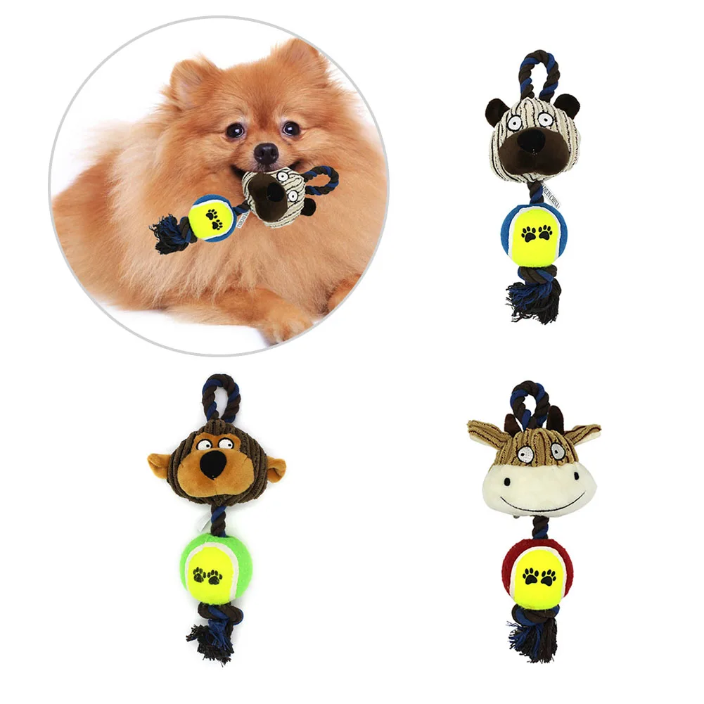 Dropship Bite Resistant Dog Ball Toys for Small Medium Dogs Cleaning Teeth Puppy Tennis Toy Pet Products Toothbrush | Дом и сад