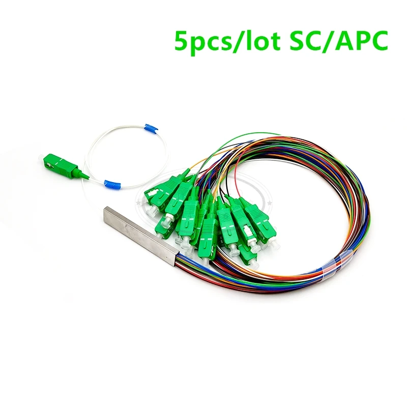 5pcs Мини-сплиттер 1x16 SM SC APC PLC волоконно-оптический сплиттер - Цвет: 5pcs