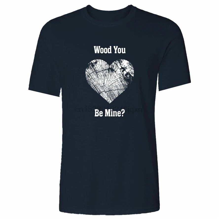 Valentinstag Langarmshirt Holz Sie Be Mine Witz уличная забавная футболка |