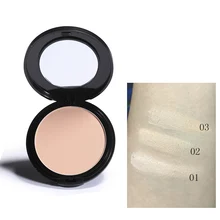 Цветной салон компактная пудра контроль масла матовое макияж установка прессованный порошок невидимые поры мате макияж Натуральная отделка косметика